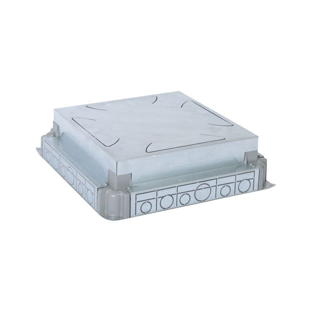 Cutie încastrată Legrand cu înălțime reglabilă între 65 și 90 mm pentru beton, pentru cutie de podea 16/24 m (88092)