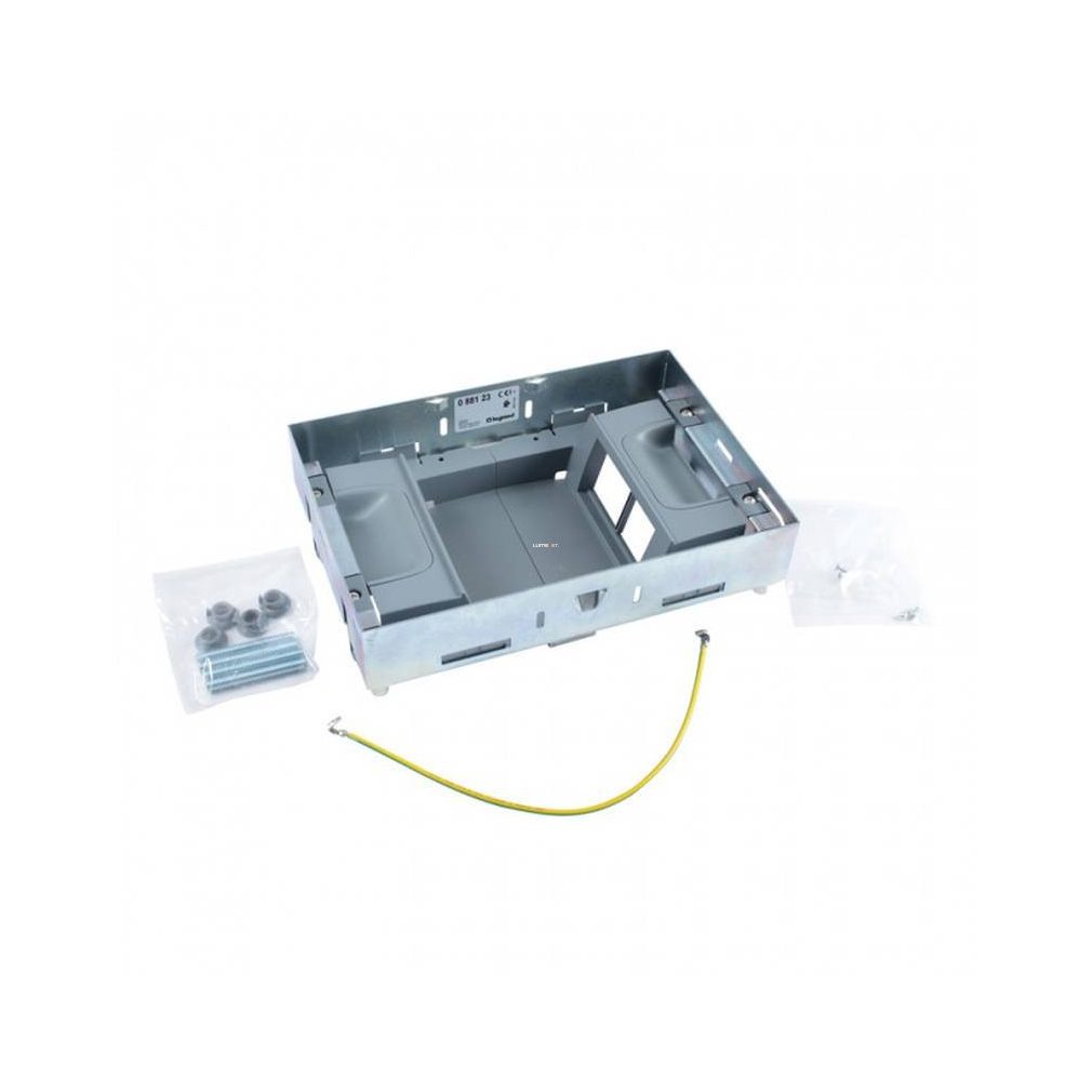 Legrand cutie de podea, 8 (2x4) module perpendiculare, cu înălțime reglabilă, fără margini (88123)