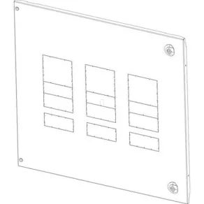   Placă frontală metalică Legrand XL3 4000, extensibilă 400 mm, pentru DPX3250/630 + diferențial - 21065