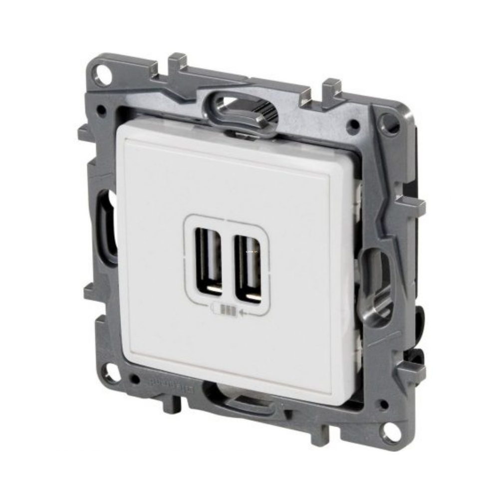 Legrand Niloé priză dublă USB-A+A albă - 3 A - 15 15 W (764594)