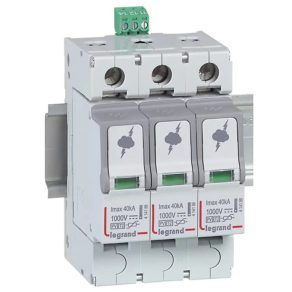   Dispozitiv de protecție împotriva supratensiunii Legrand PV 1000V DC Imax 40 kA T2 2P - 414156