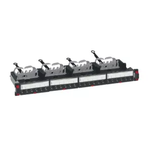   Panou de patch-uri Legrand 19''-1U 24xRJ45 Cat6A neecranat (UTP) 6xRJ45 casetă/LCS3 porturi cu conectare rapidă drepte 500MHz 10Gigabit - 33770