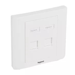 Ansamblu încastrat Legrand Linkeo 2xRJ45 keystone - 632795