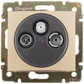   Priză Legrand Valena TV/RD, capac de închidere, 1,5 dB, culoare fildeș - 774332