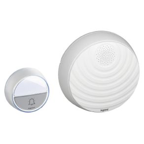   Set standard sonerie fără fir Legrand cu baterie albă - 94252