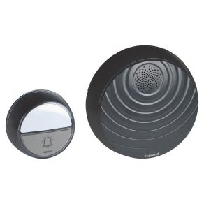   Set standard sonerie fără fir Legrand, antracit, alimentată cu baterii - 94253