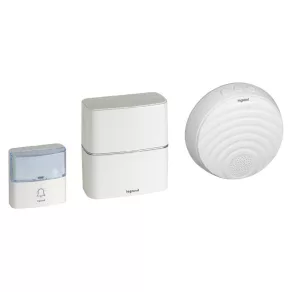   Set dublu de sonerie fără fir LeGrand Premium cu baterii albe - 94272