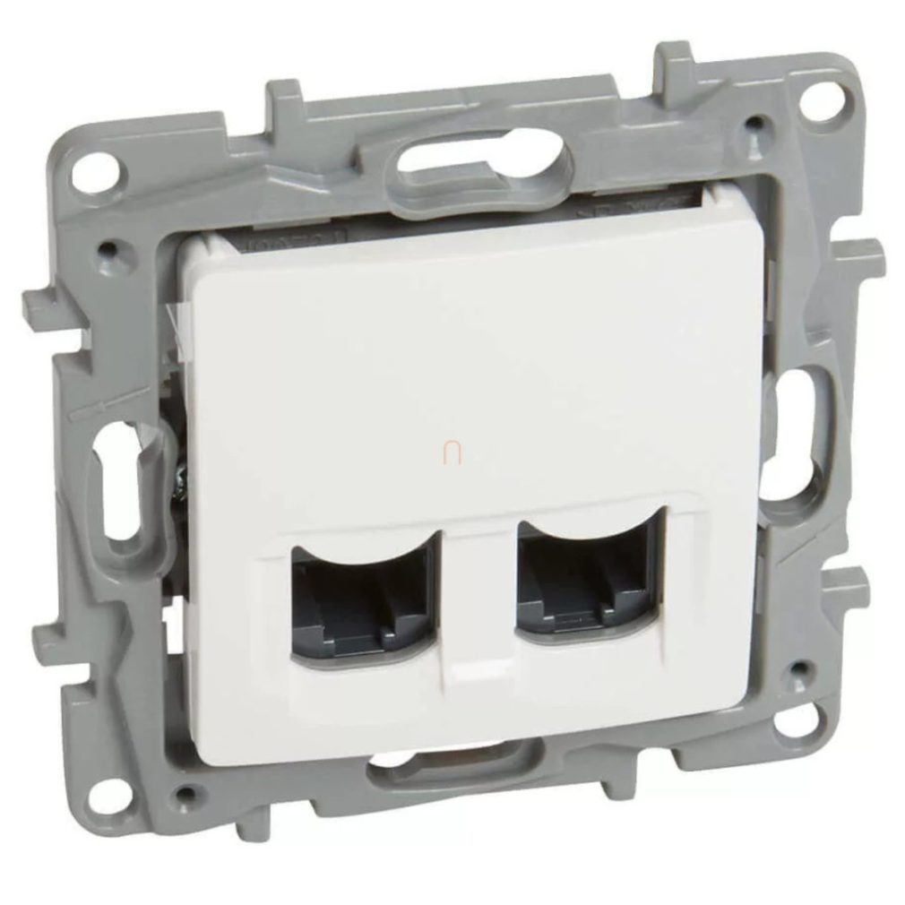 Legrand Niloé alb 2xRJ45 Cat.6 STP priză cu cleme 764576