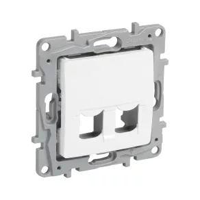 Adaptor Legrand Niloé 2xRJ45 keystone, alb - 664765