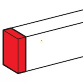   Capac LeGrand DLP pentru conductă antimicrobiană 80x50 mm - 75705