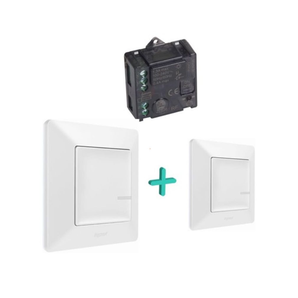 Legrand Netatmo Valena Life Set cu perechi albe: comutare alternativă prin microprocesor (752150)