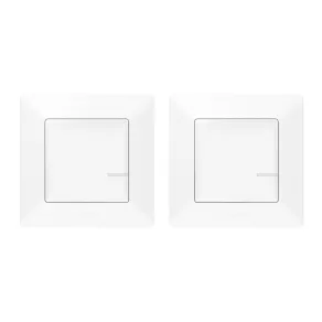   Set inteligent LeGrand Valena Life-Netatmo pre-asociat pentru conectarea întrerupătorului: întrerupător/dimmer (fără conductor neutru) + întrerupător (ETV), alb - 752152