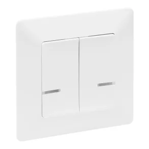   Legrand Valena Life-Netatmo comutator dublu inteligent (actuator), cu conexiune neutră (N), 1 cadru, alb - 752188