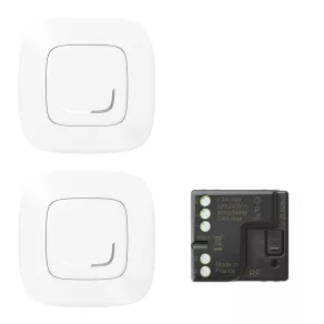   Set inteligent LeGrand Valena Allure-Netatmo pre-asociat pentru comutare: micro modul ON/OFF + 2 comutatoare (ETV), alb - 752550