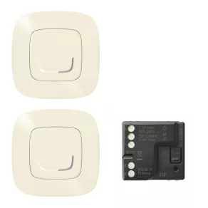  Set inteligent LeGrand Valena Allure-Netatmo pre-asociat pentru comutare: micro modul ON/OFF + 2 comutatoare (ETV), culoare fildeș - 752650