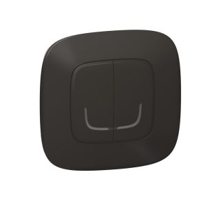   Legrand Valena Allure-Netatmo comutator dublu inteligent fără fir (ETV), montat la suprafață, cu 1 cadru, negru - 752887