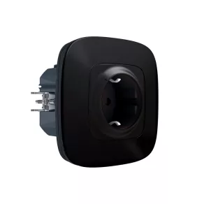   Priză inteligentă Legrand Valena Allure-Netatmo 2P+F (actuator), 16 A, cu ramă 1, negru - 752894
