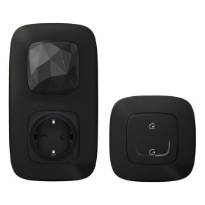   Kit de pornire pentru casă inteligentă Legrand Valena Allure-Netatmo: gateway + priză 2P+F (V) + comutator scenariu plecare/sosire (ETV), negru - 752896