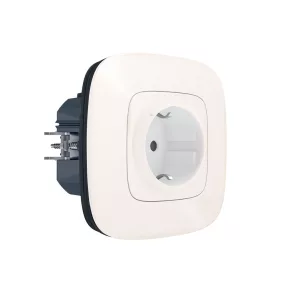   Priză inteligentă Legrand Valena Allure-Netatmo 2P+F (actuator), 16 A, cu ramă 1, alb perlat - 752994