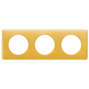 Cadru Legrand Céliane cu 3 prize, alamă - 68793