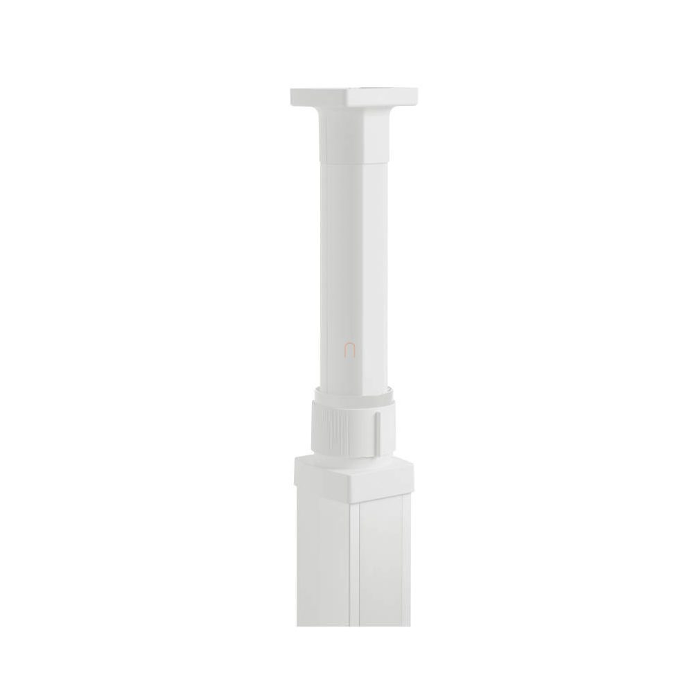 DLP 653066 Set suplimentar de închidere pentru tijă telescopică, pentru coloană cu 1 sau 2 compartimente, alb