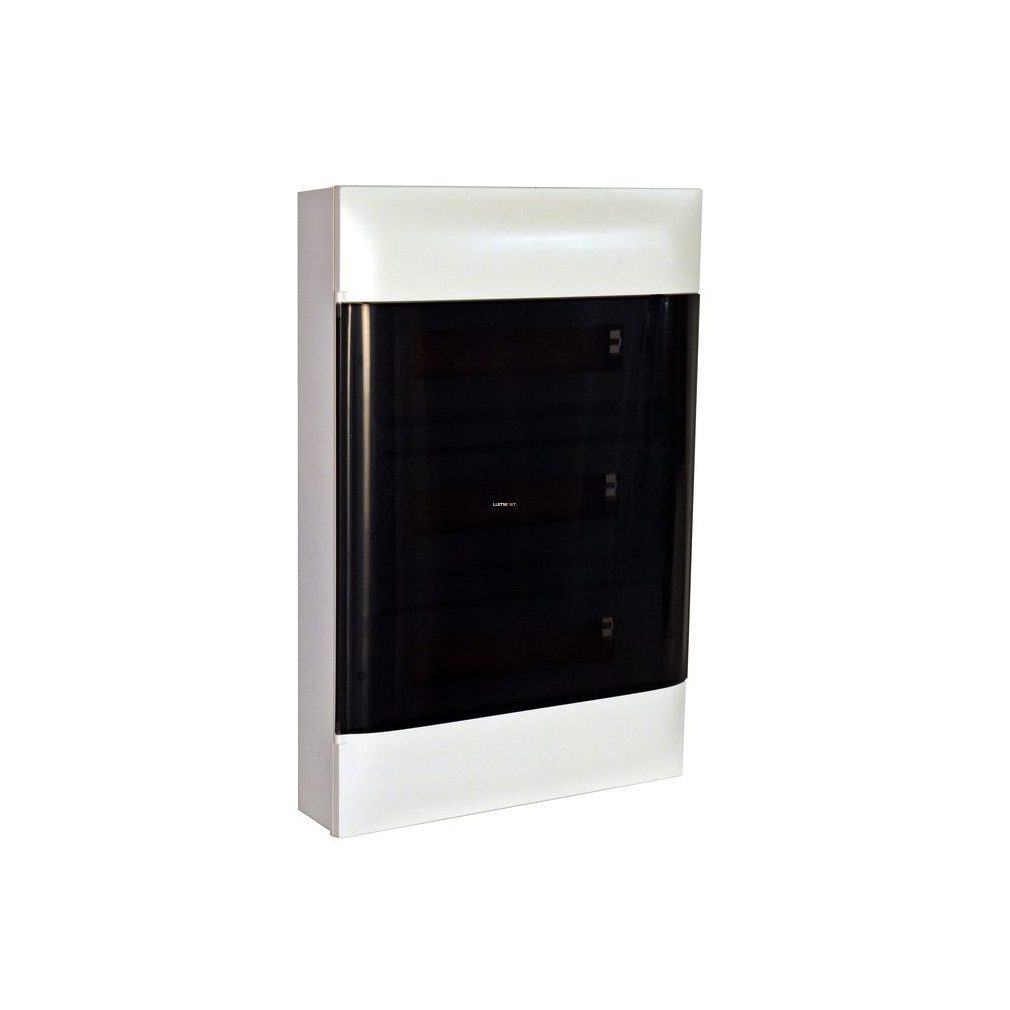 Legrand PractiboxS distribuitor extern, 3 rânduri, 12 module, transparent-fumuriu (135213)