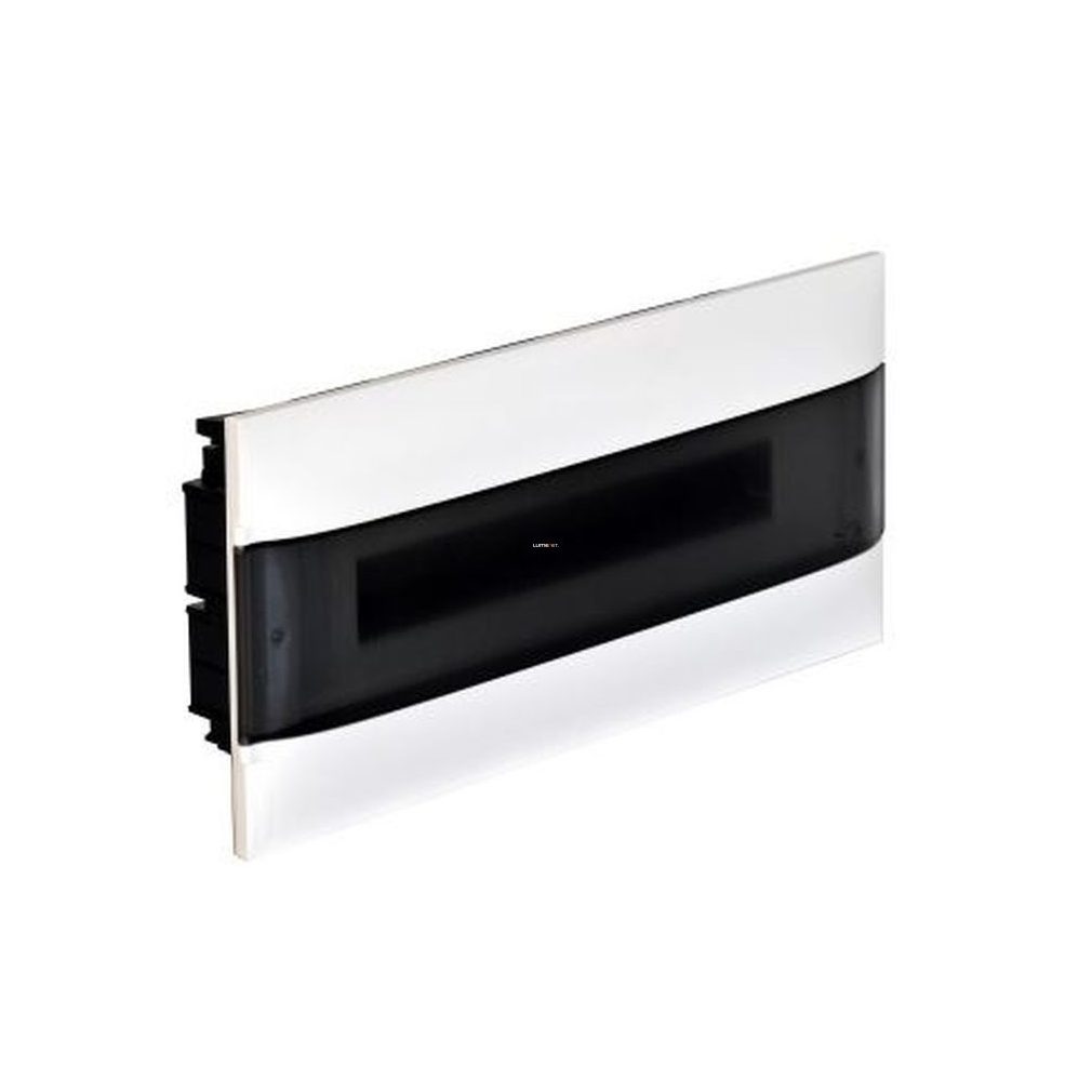 Legrand PractiboxS distribuitor mic încastrabil în gips, 1 rând, 18 module, transparent-fumuriu (137176)