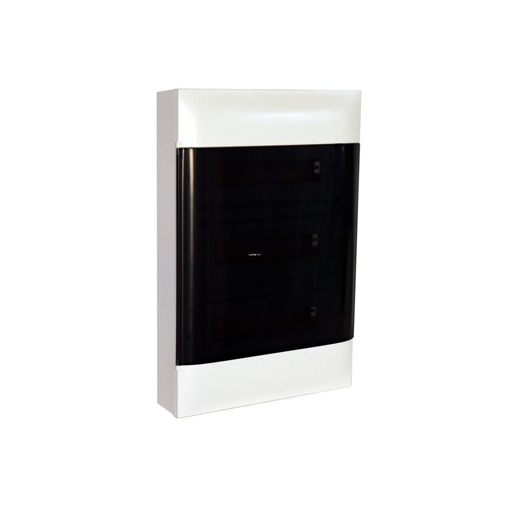 Legrand PractiboxS distribuitor extern, 3 rânduri, 18 module, transparent-fumuriu (137218)