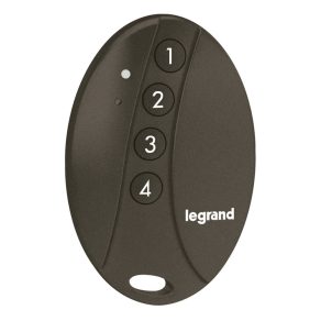   Telecomandă inteligentă Legrand Netatmo cu 4 scenarii, montată pe breloc, negru - 67695