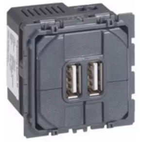   Priză de încărcare Legrand Céliane 2xUSB, 1500 mA (2400 mA) - 67462