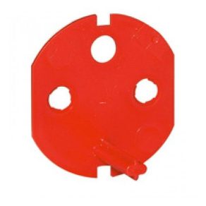   Placă de cod Legrand Mosaic pentru priză blocată, roșie - 50299