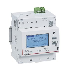   Contor de energie electrică Legrand EMDX3 cu ieșire de impulsuri 3F 5A MID - 412042