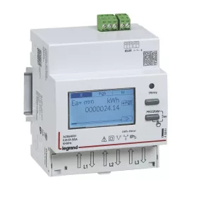  Contor de energie Legrand EMDX3 cu ieșire RS485, trifazic, 63 A, MID - 412093