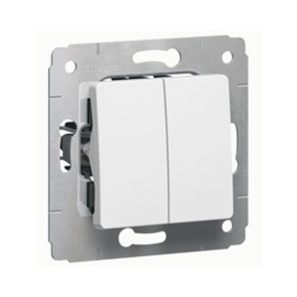 Legrand Cariva alb 105 comutator pentru candelabru fără ramă (773605)