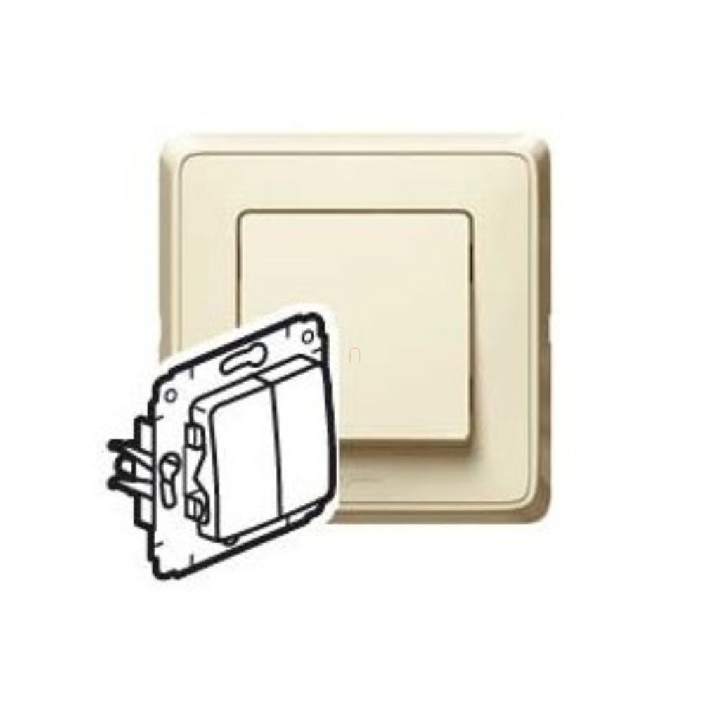 Legrand Cariva 773708 bézs 106+6 kettős váltókapcsoló keret nélkül