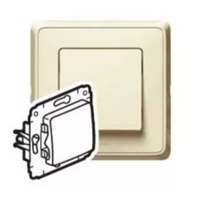 Buton simplu Legrand Cariva bej N101 fără ramă - 773711