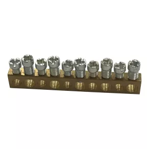   Legrand PractiboxS 10 puncte de conectare, 5x16mm² + 5x10mm², terminal de distribuție PE/N suplimentar din cupru neizolat; Icc=6 kA - 134807