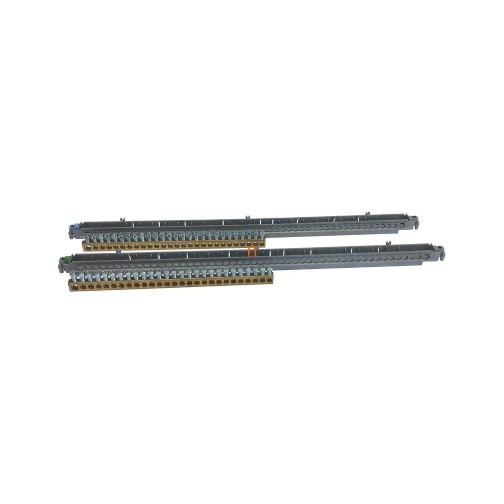 Legrand 134815 PractiboxS clemă de distribuție din PE+N izolată cu suport, 18 module