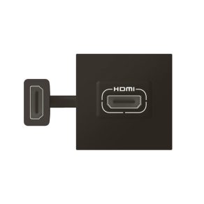   Legrand Program Mosaic HDMI 2.0 priză pre-cablată 2 module negru mat - 079479L
