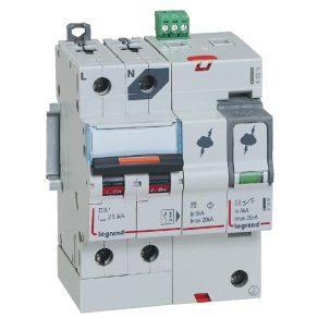   Legrand Lexic descărcător compact de supratensiune T2, 20 kA, 320 V c.a., 1P+N zero dreapta+SD - 412212