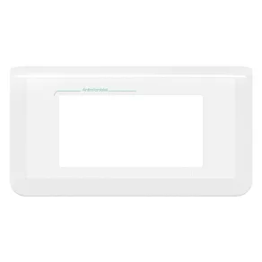   Rama Legrand Program Mosaic, 4 module, orizontală, albă, antimicrobiană - 078724L
