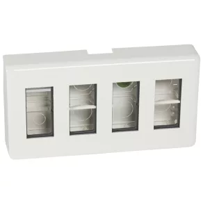 Cadru Legrand Program Mosaic, 4x4 m, alb - 078888L