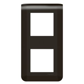   Cadru modular LeGrand Program Mosaic 2x2, vertical, negru mat - 079062L