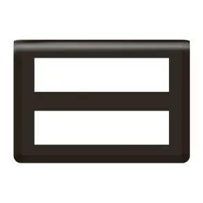   Cadru modular Legrand Program Mosaic 2x8, negru mat - 079077L