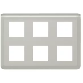   Cadru modular Legrand Program Mosaic 2x3x2, aluminiu - 079332L
