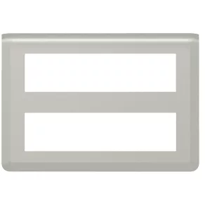 Cadru modular LeGrand Program Mosaic 2x8, aluminiu - 079337L