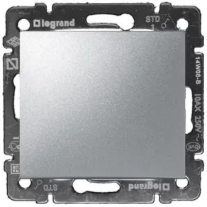   Întrerupător unipolar Legrand Valena 101, aluminiu - 770101