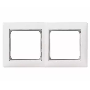 Cadru Legrand Valena 2, orice culoare alb/argintiu - 770492
