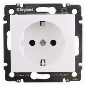 Legrand 774421 Priză Valena 2xRJ45 UTP Cat6, alb cu clemă
