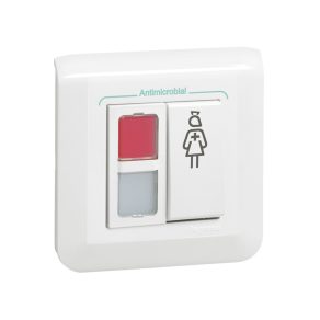   Unitate de confirmare cu buton Legrand Program Mosaic, antimicrobiană - 078204L